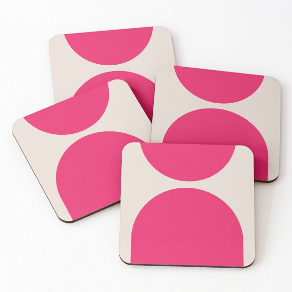 Item preview, Mid-Century Modern Arches in Hot Pink designed and sold by cadinera.