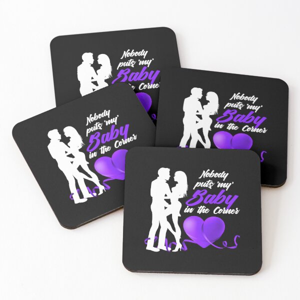 Item preview, Nobody Puts ‘My’ Baby in the Corner! (Purple on Black) designed and sold by PawsitiveMum.