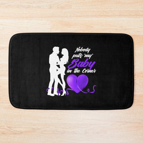Item preview, Nobody Puts ‘My’ Baby in the Corner! (Purple on Black) designed and sold by PawsitiveMum.