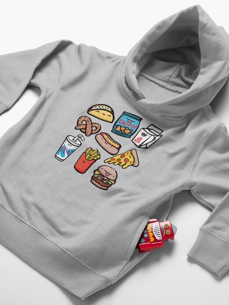 Alternate view of Junk Food Dudes Toddler Pullover Hoodie
