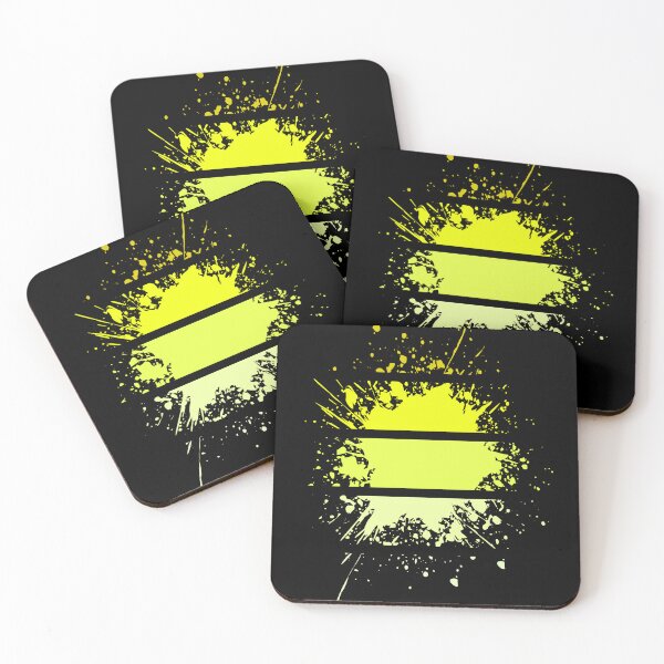 Item preview, Paint Splashes - neon yellow - S15 designed and sold by AlfabetDesign.