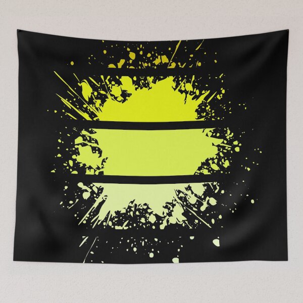 Item preview, Paint Splashes - neon yellow - S15 designed and sold by AlfabetDesign.