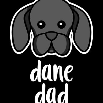 Artwork thumbnail, Dane Dad Kawaii Great Dane Dog Owner by brandoseven