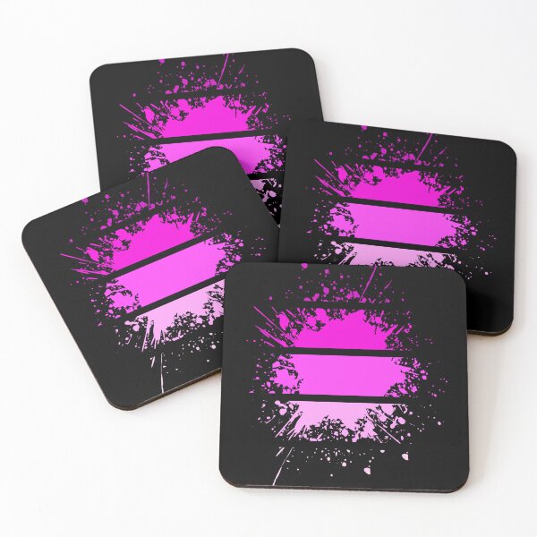Item preview, Paint Splashes - neon pink - S14 designed and sold by AlfabetDesign.