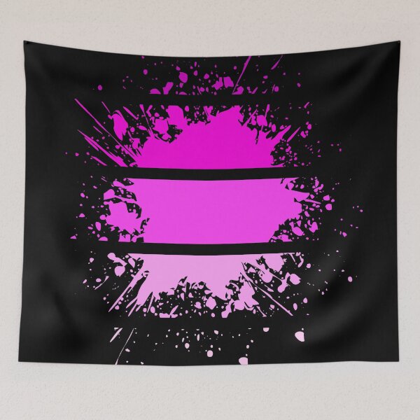 Item preview, Paint Splashes - neon pink - S14 designed and sold by AlfabetDesign.