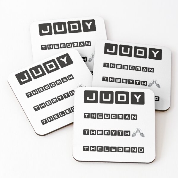 Item preview, Judy. The Woman. The Myth. The Legend. Black and White. Inspirational and Motivational Quote. Mood Booster. designed and sold by zicutza.