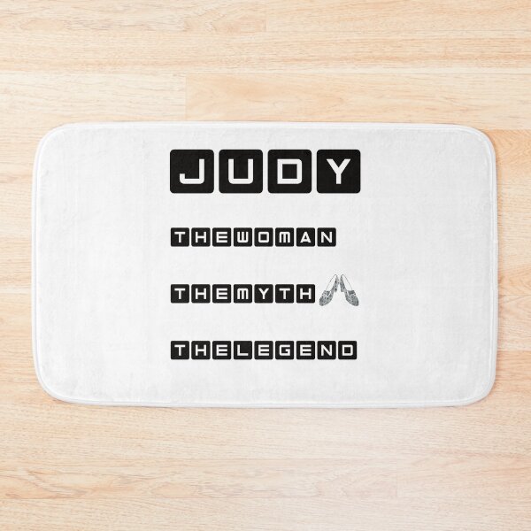 Item preview, Judy. The Woman. The Myth. The Legend. Black and White. Inspirational and Motivational Quote. Mood Booster. designed and sold by zicutza.