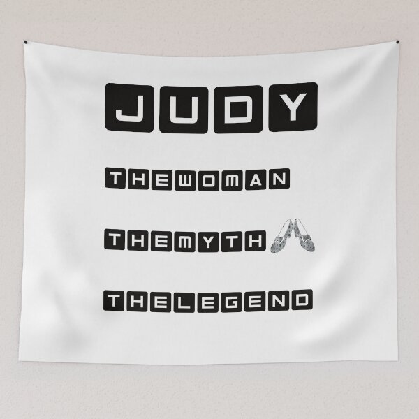 Item preview, Judy. The Woman. The Myth. The Legend. Black and White. Inspirational and Motivational Quote. Mood Booster. designed and sold by zicutza.