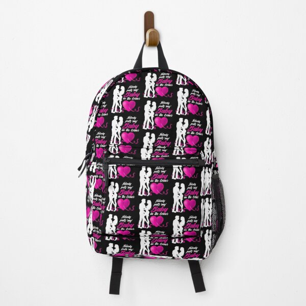 Item preview, Nobody Puts ‘My’ Baby in the Corner! (Hot Pink on Black) designed and sold by PawsitiveMum.