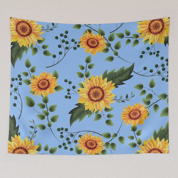 Artikelvorschau, Sonnenblume auf Blaupause entworfen und verkauft von PinHookPrincess.