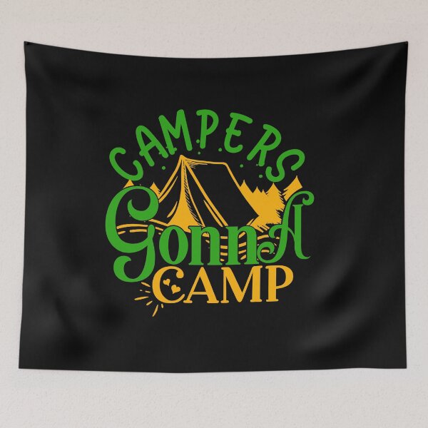 Item preview, campers gonna camp, camper gift idea, camper humor designed and sold by lapolonaise.