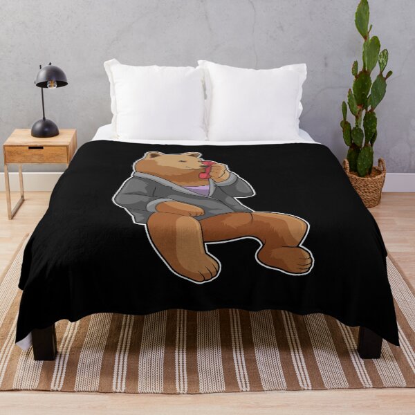 Item preview, Bear as Secretary with Phone designed and sold by Snabdesign84.