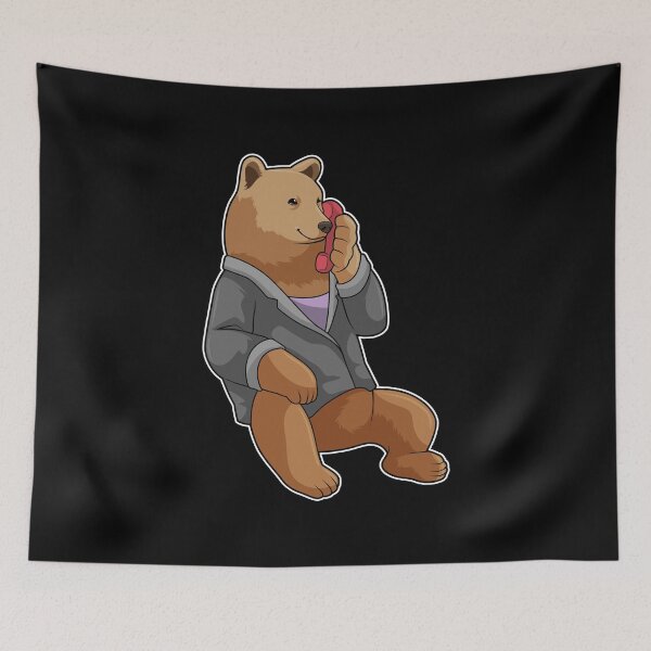 Item preview, Bear Secretary Telephone Office designed and sold by Snabdesign84.