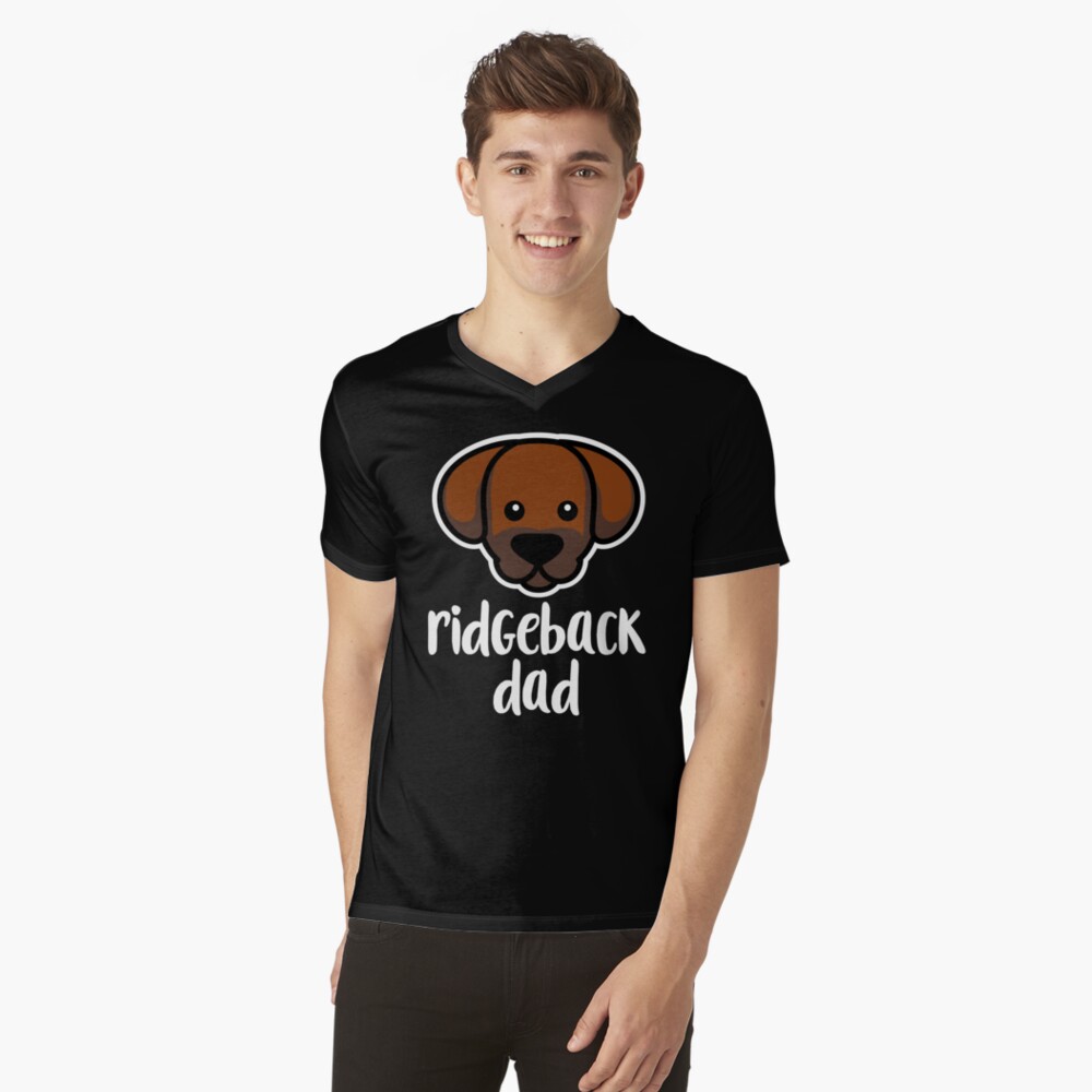 Ridgeback Dad Kawaii Dog Owner V-Neck T-Shirt