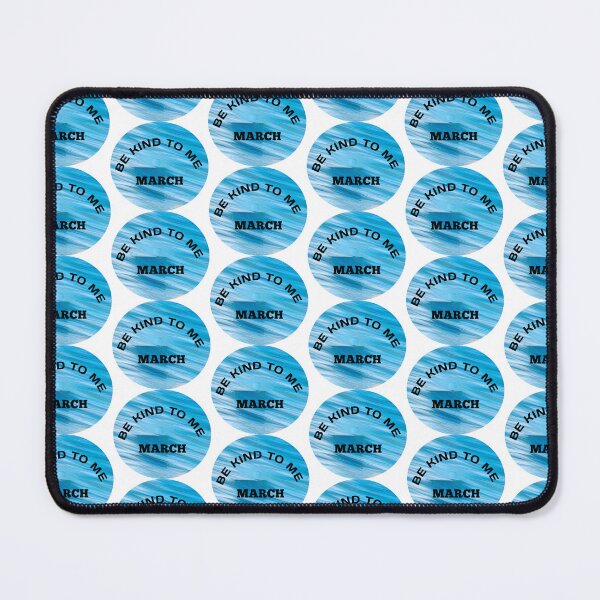 Item preview, Be kind to me March in blue rounded designed and sold by Bekindtome.