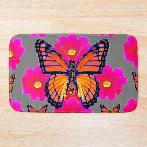 Item preview, MONARCH BUTTERFLIES ABSTRACT RED-GREY ART designed and sold by sharlesart.