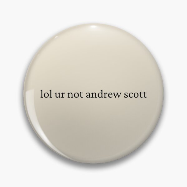 Vista previa del artículo con la obra «jajaja no eres andrew scott», diseñado y vendido por bubblytank.