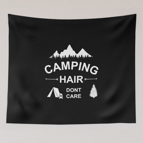 Item preview, camping hair, camper gift idea, camper humor designed and sold by lapolonaise.