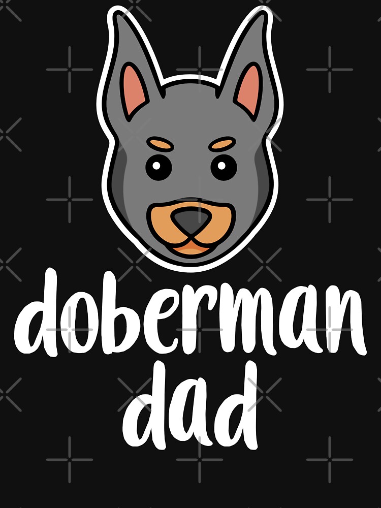 Artwork view, Doberman Dad Kawaii Dog Owner designed and sold by brandoseven