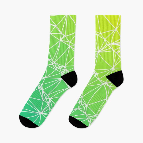 Item preview, Yellow to Green Geometric Wireframe Abstract Pattern Design Art designed and sold by patternsoup.