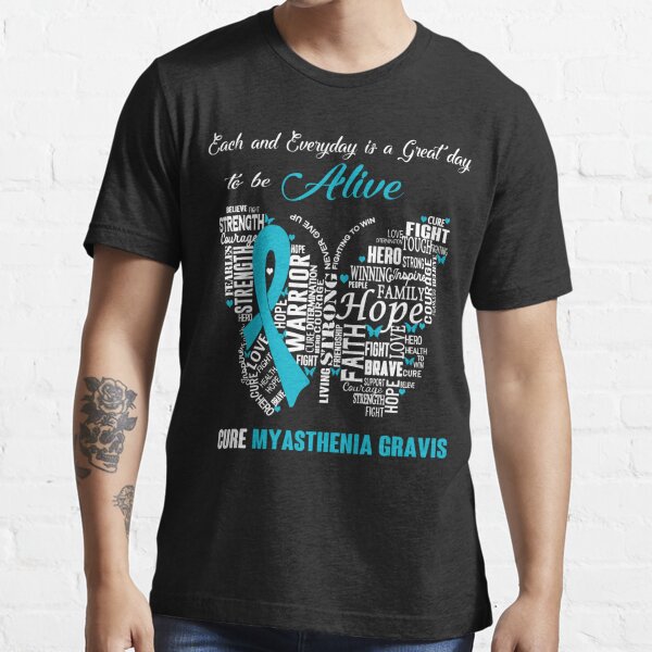 Butterfly Ribbon Cure Myasthenia Gravis Awareness T Shirt For Sale By Tadmab Redbubble 2556