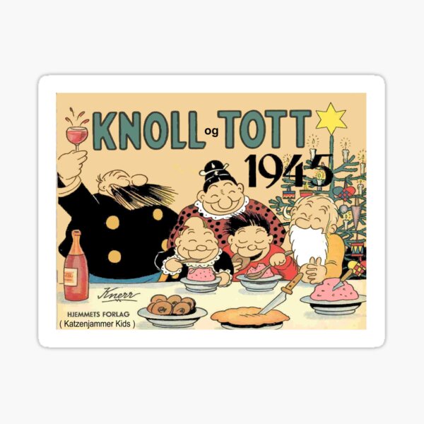 Item preview,  KATZENJAMMER KIDS : Vintage Knoll og Tott Norwegian Cartoon Movie Print designed and sold by posterbobs.