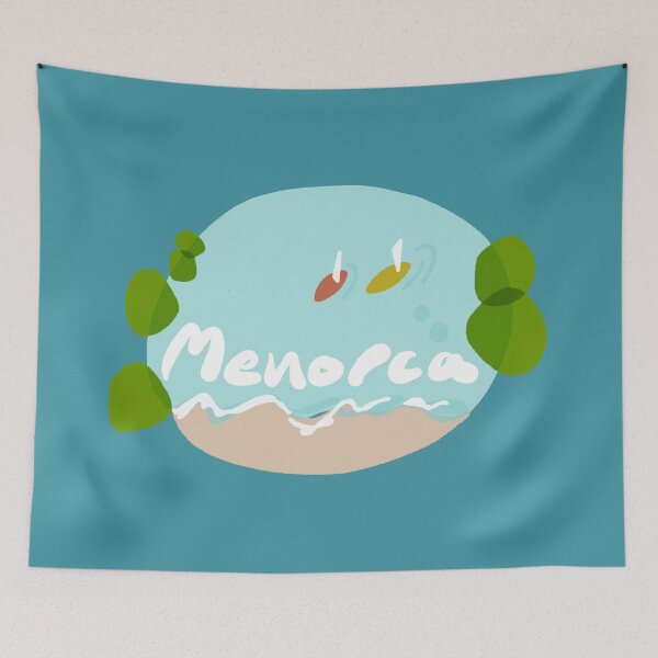 Item preview, Menorca island beach holiday logo designed and sold by Travel Planet.