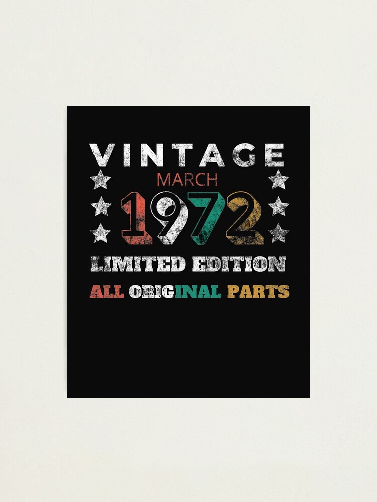 Affiche 1974 année de naissance - Cadeau anniversaire 50 ans Affiche 1974 année de naissance - Cadeau anniversaire 50 ans