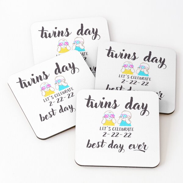 Item preview, Let's celebrate the twins and twosday on the same day designed and sold by GUIROSHOP.