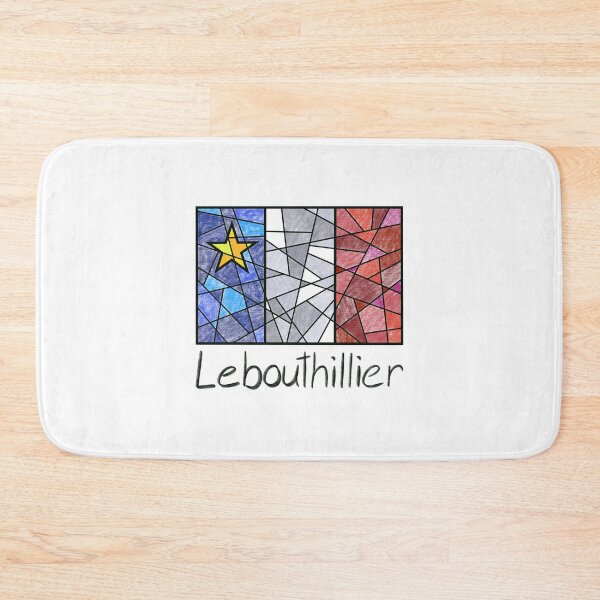 Item preview, Acadian Flag pastel mosaic Lebouthillier - Drapeau acadien mosaïque pastel vitrail Lebouthillier designed and sold by ColoursOfFrance.