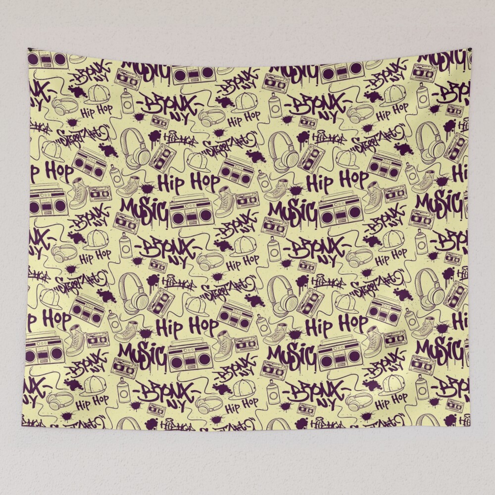 Classic Hip Hop Underground 90s Pattern