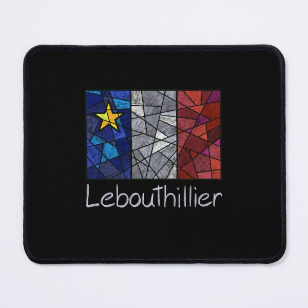 Item preview, Acadian Flag pastel mosaic Lebouthillier - Drapeau acadien mosaïque pastel vitrail Lebouthillier designed and sold by ColoursOfFrance.