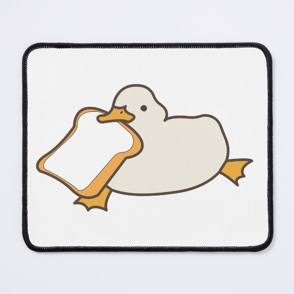 Item preview, Cute duck with bread yellow funny kawaii animals designed and sold by Yulmsss.