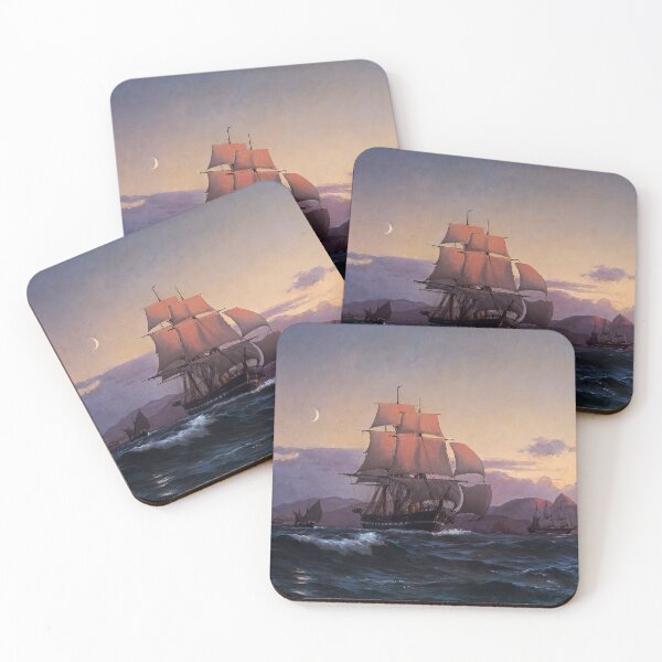 Item preview, The Frigate Jylland off the Coast of Madeira - Carl Locher (1877) designed and sold by Geraldo Garcia.
