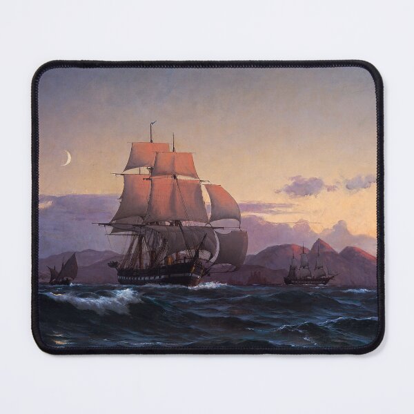 Item preview, The Frigate Jylland off the Coast of Madeira - Carl Locher (1877) designed and sold by Geraldo Garcia.