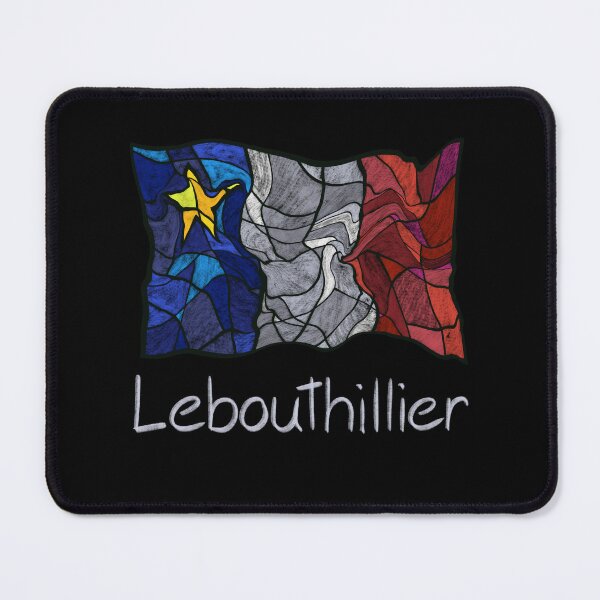 Item preview, Acadian Flag pastel liquid mosaic Lebouthillier  - Drapeau acadien mosaïque liquide pastel vitrail Lebouthillier designed and sold by ColoursOfFrance.