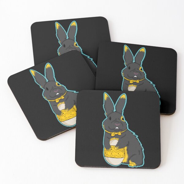 Item preview, Black &gold Easter bunny designed and sold by GlacialGothique.