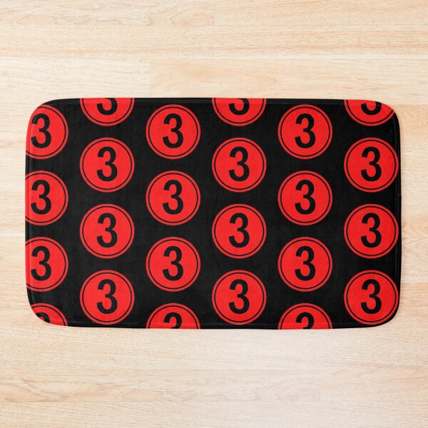 Item preview, Big Red Dot Number 3  designed and sold by NECHSTORE.