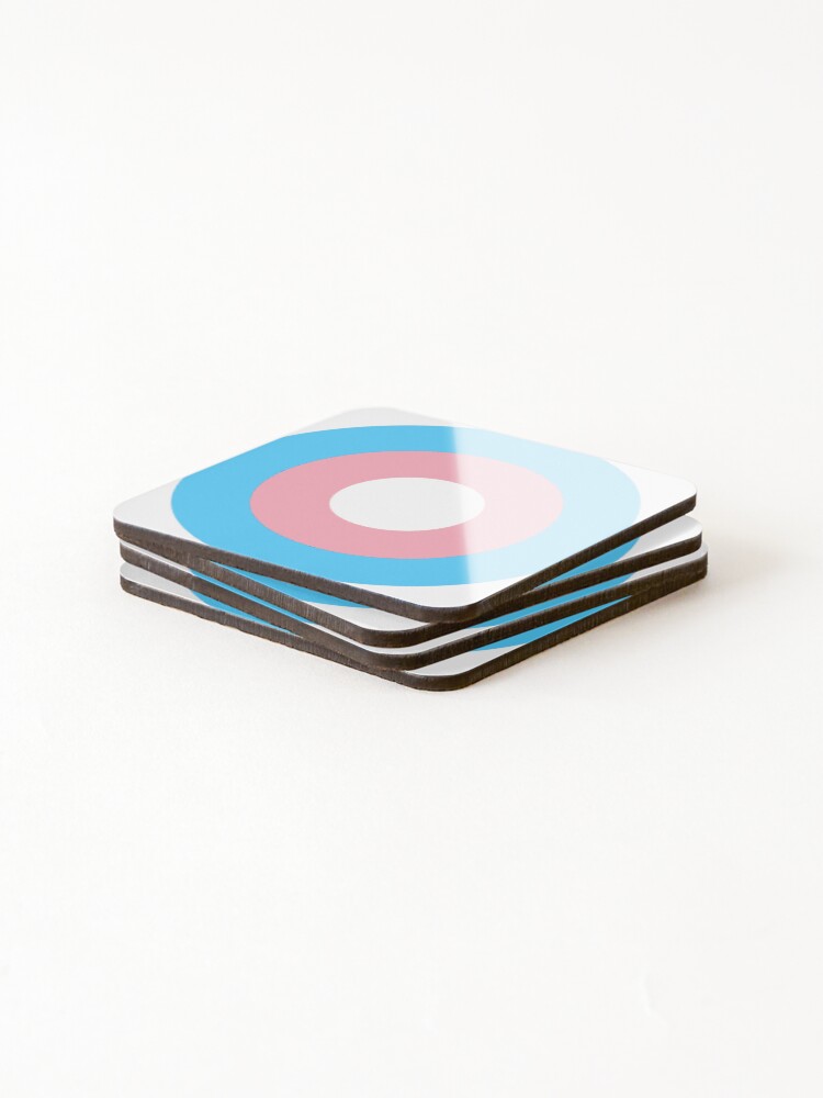 Thumbnail 4 of 5, Coasters (Set of 4), Trans Retro Mod Roundel designed and sold by ModSupporters.
