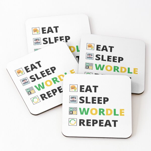 Item preview, Eat Sleep Wordle Repeat designed and sold by NineOneOne.