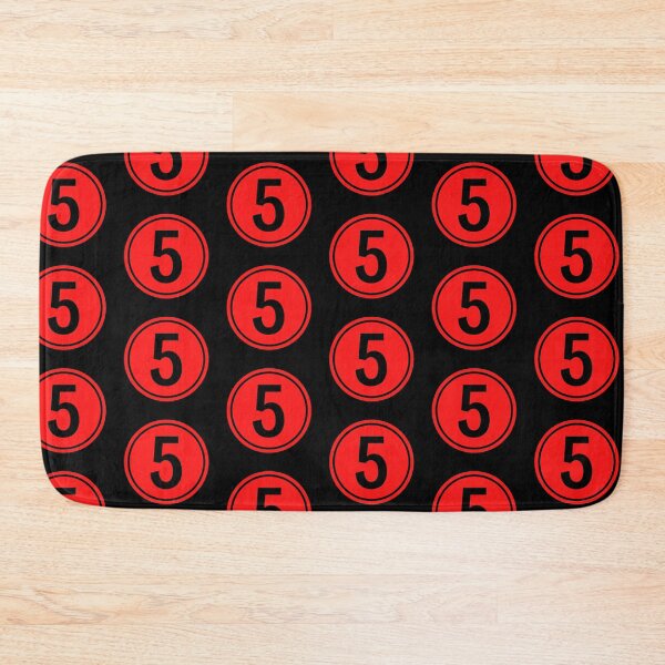 Item preview, Big Red Dot Number 5 designed and sold by NECHSTORE.