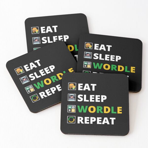 Item preview, Eat Sleep Wordle Repeat designed and sold by NineOneOne.