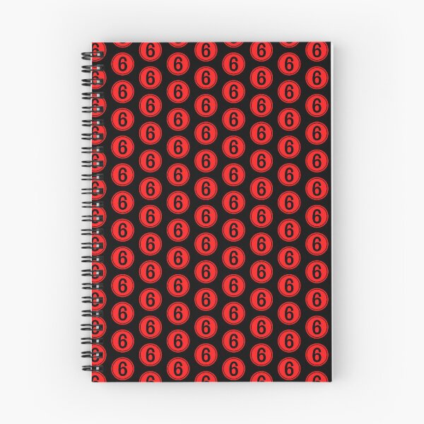 Item preview, Big Red Dot Number 6 designed and sold by NECHSTORE.