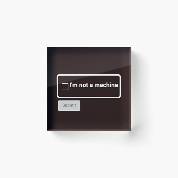 Item preview, I Am Not  a machine- Funny Computer designed and sold by mahnoudpro.