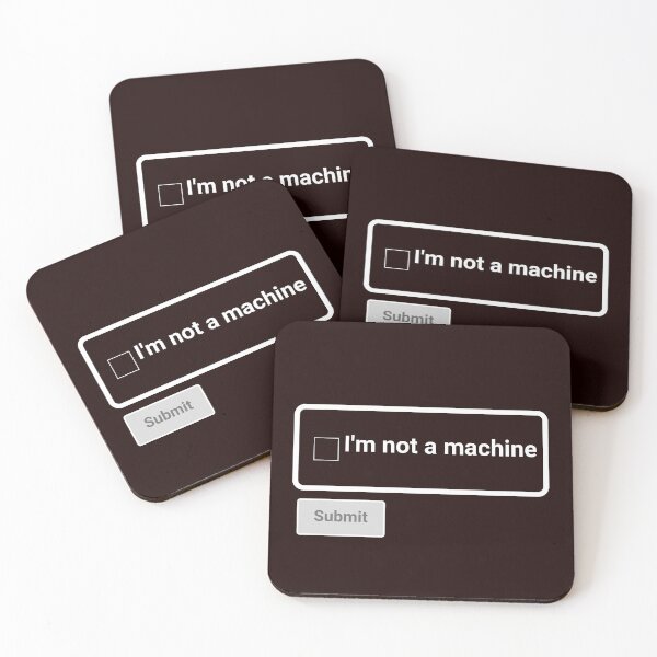 Item preview, I Am Not  a machine- Funny Computer designed and sold by mahnoudpro.