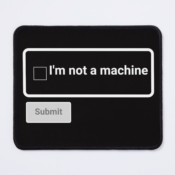 Aperçu de l'œuvre Je ne suis pas une machine - Funny Computer créée et vendue par mahnoudpro.