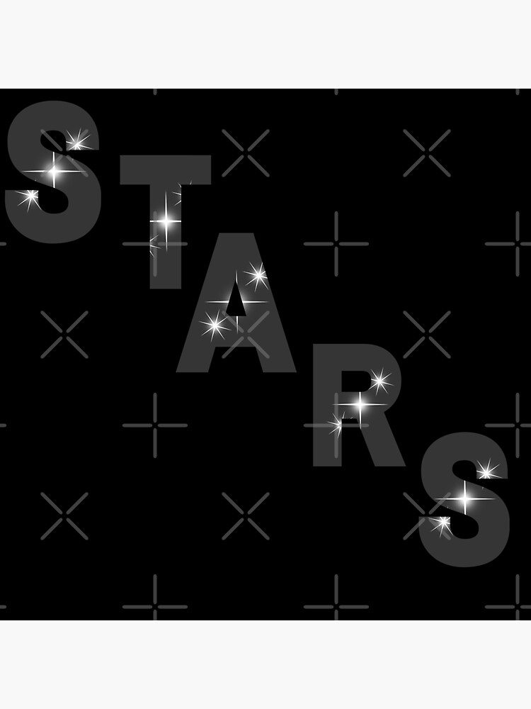 stars black Sticker by MrsDeeDesigns