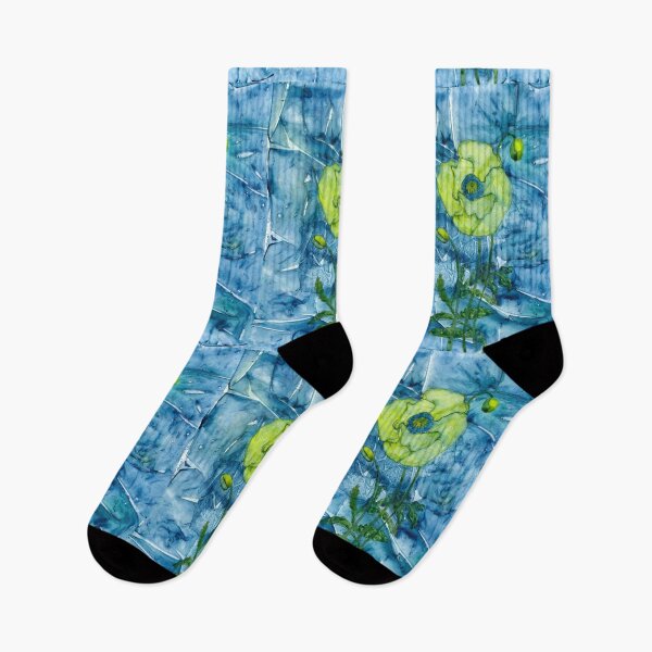 Item preview, Abstract Wild Green Poppy designed and sold by The Elderberry Blossom.