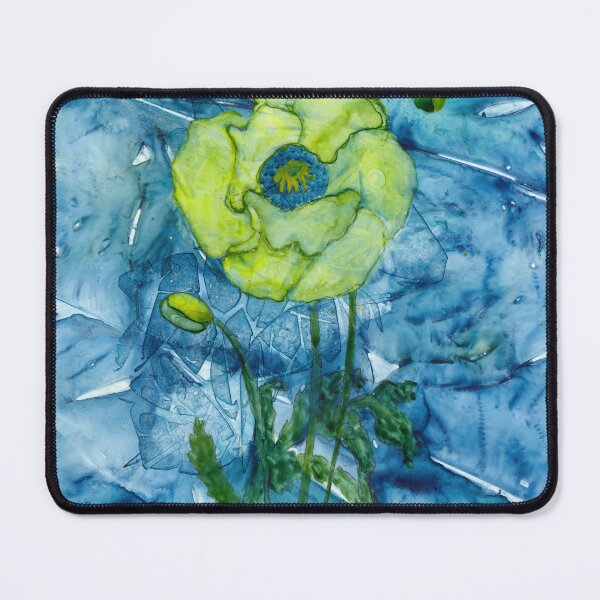 Item preview, Abstract Wild Green Poppy designed and sold by The Elderberry Blossom.