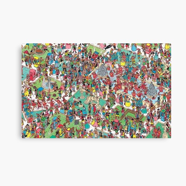 Where's Wally - find Wally Book Canvas Print